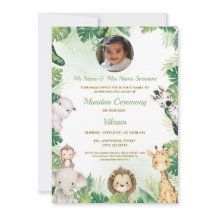 Indian Mundan Ceremony Invitation, Tonsure Invite