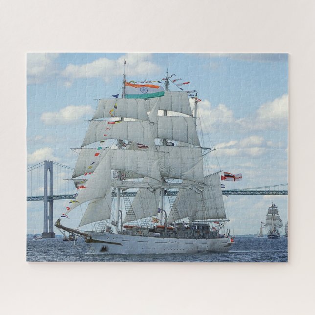 Indian Navy sail training ship Tarangini  Jigsaw Puzzle (Horizontal)