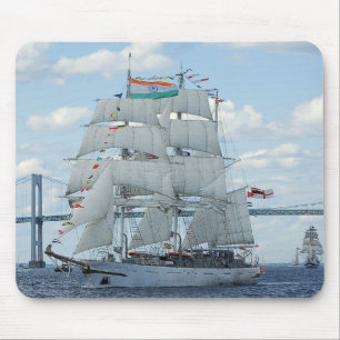 Indian Navy sail training ship Tarangini  Mouse Pad