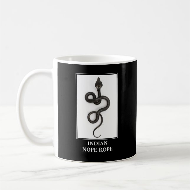Indian Nope Rope - Cobra Snake Danger Coffee Mug (Left)