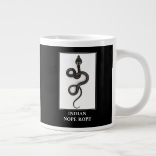 Indian Nope Rope - Cobra Snake Danger Large Coffee Mug