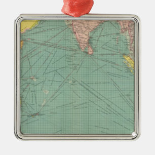 Indian Ocean 3 Metal Ornament