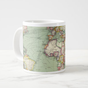 Indian Ocean, Atlantic Ocean Large Coffee Mug