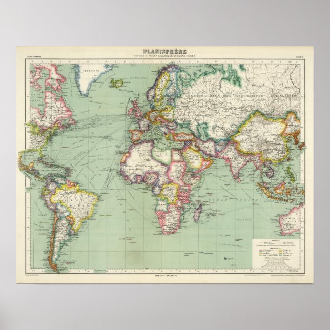 Indian Ocean, Atlantic Ocean Poster (Front)