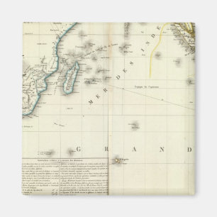 Indian Ocean Atlas Map Magnet