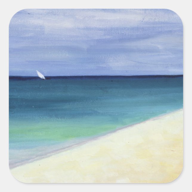 Indian Ocean II 1995 Square Sticker (Front)
