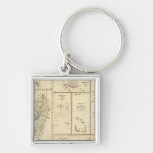Indian Ocean Islands Key Ring