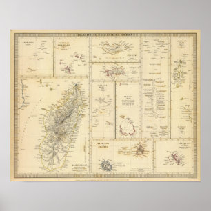 Indian Ocean Islands Poster