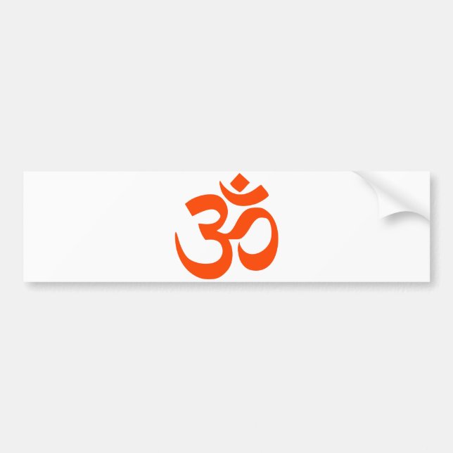 Indian Om Symbol Bumper Sticker (Front)