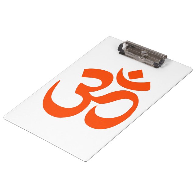Indian Om Symbol Clipboard (Angled)