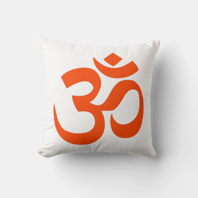Indian Om Symbol Cushion (Front)