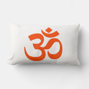 Indian Om Symbol Lumbar Cushion