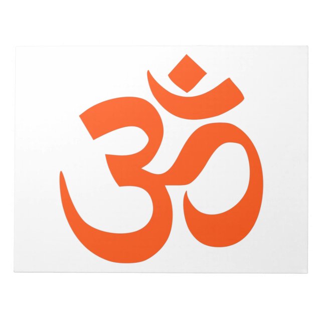 Indian Om Symbol Notepad (Front)