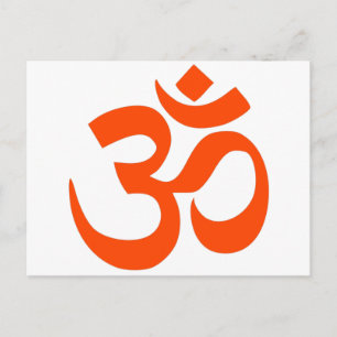 Indian Om Symbol Postcard