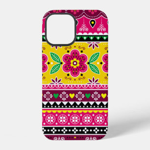 Indian or Pakistani truck art inspired seamless fo iPhone 12 Case