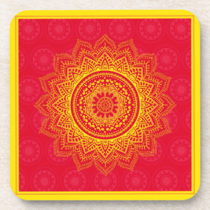 Indian ornament coaster