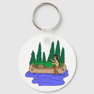 Indian Paddles Canoe Key Ring