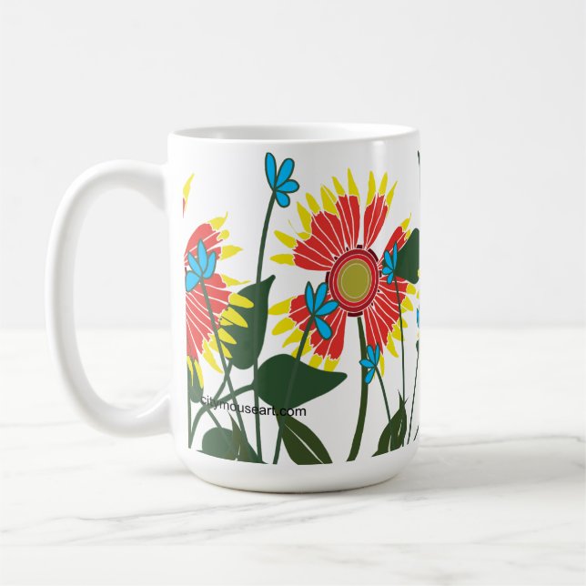 Indian Paintbrush Coffee Mug (Left)