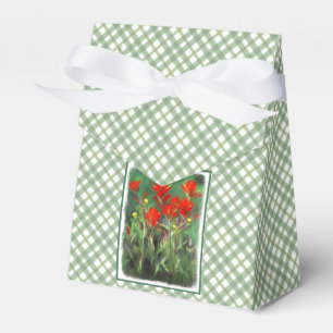 Indian Paintbrush Painting - Original Flower Art Favour Box