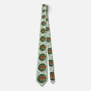 Indian Paintbrush Painting - Original Flower Art Tie