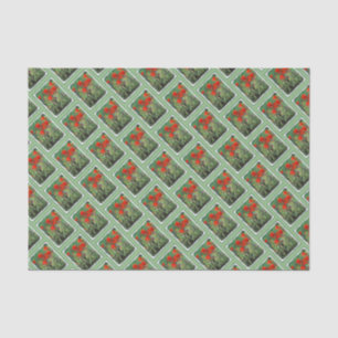 Indian Paintbrush Painting - Original Flower Art Tissue Paper