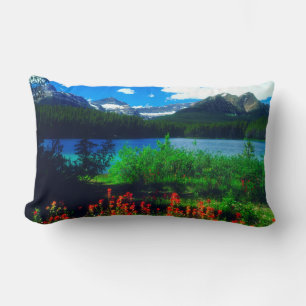 Indian Paintbrush Wildflowers Lumbar Cushion