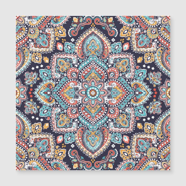 Indian Paisley: Ethnic Mandala Pattern (Front)