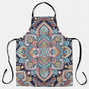 Indian Paisley: Ethnic Mandala Pattern Apron