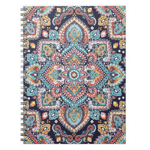 Indian Paisley: Ethnic Mandala Pattern Notebook