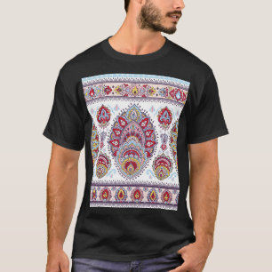 Indian paisley floral, ethnic medallion. T-Shirt