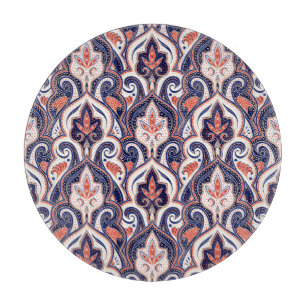 Indian Paisley: Floral Medallion Seamless. Cutting Board