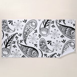 Indian Paisley Pattern Mankolam Beach Towel