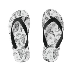 Indian Paisley Pattern Mankolam Kid's Thongs