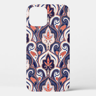Indian paisley pattern seamless. Persian arabesque iPhone 12 Case