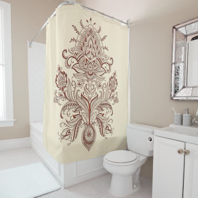 Indian Paisley - Shower Curtain (In Situ)