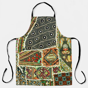 Indian patchwork carpet in Rajasthan, Asia Apron