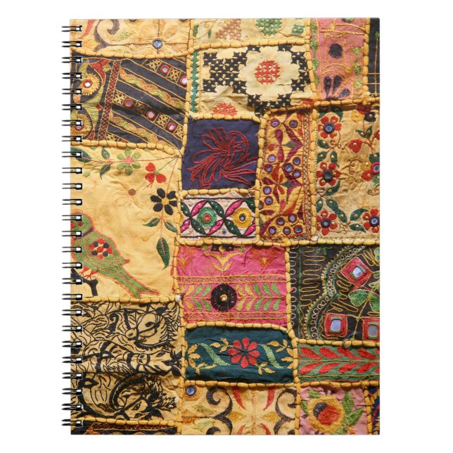 Indian Patchwork: Hampi Market Cloth. Notebook (Front)