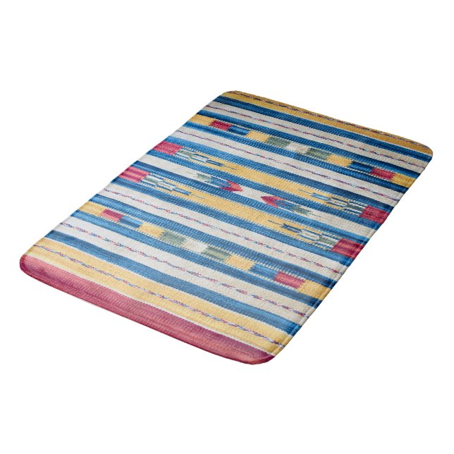 Indian pattern bath mat (Angled)