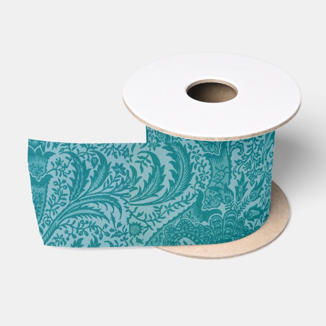 Indian Pattern (by William Morris) Satin Ribbon (Spool)