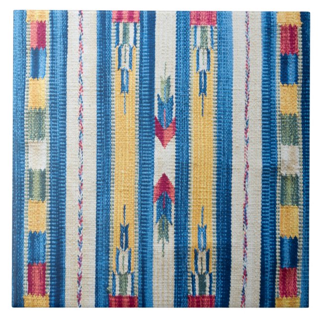 Indian pattern ceramic tile (Front)