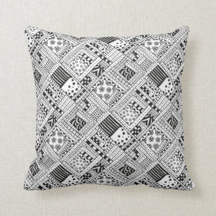 Indian Pattern Doodle Cushion