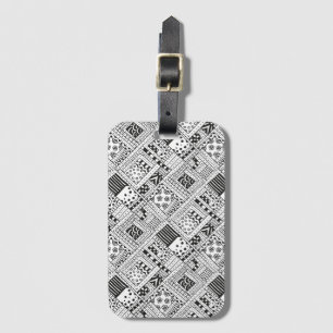 Indian Pattern Doodle Luggage Tag