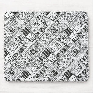 Indian Pattern Doodle Mouse Pad