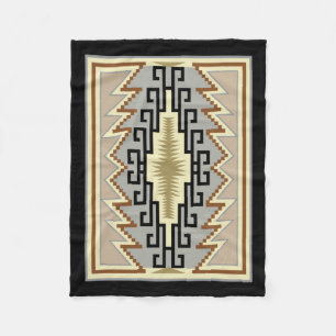Indian Pattern Fleece Blanket