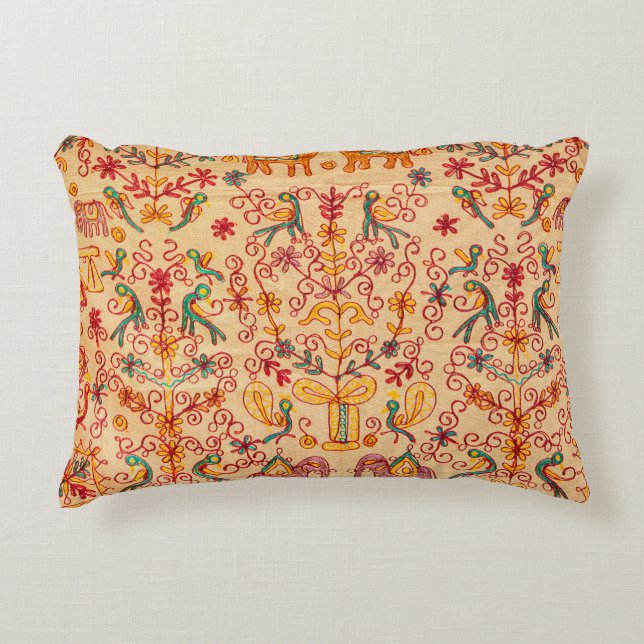 Indian pattern on fabricindian, fabric, india, orn decorative cushion (Front)