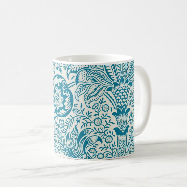 Indian Pattern, William Morris Coffee Mug (Front Right)