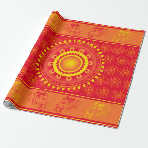 Indian pattern wrapping paper