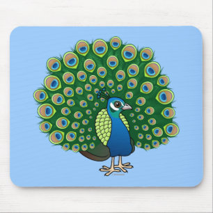Indian Peafowl Mouse Pad