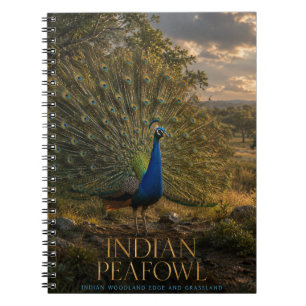 Indian Peafowl Woodland Edge ANIMALS Notebook
