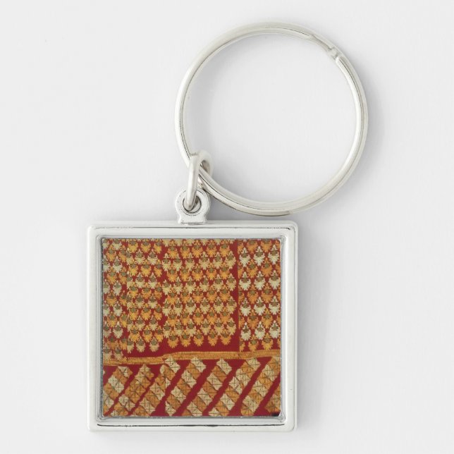 Indian Phulkeri embroidery Key Ring (Front)
